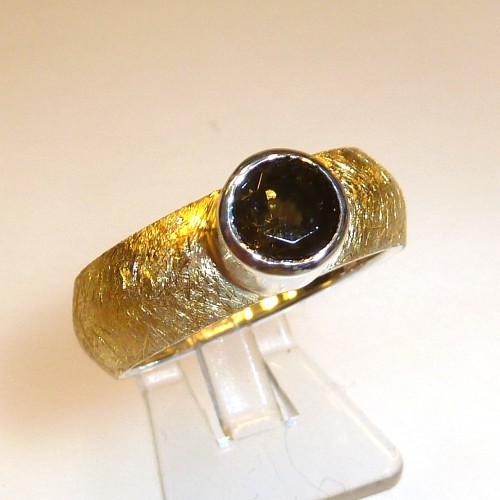 Ring 925 Silber, Feingold Naturzirkon 1,73ct