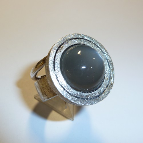 Ring 925 Silber Mondstein 12,74ct